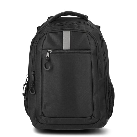 Wonder Nation Kids Unisex Adaptive 17" Backpack, Black, 17"H x 12"W x 6"D - Picture 1 of 5